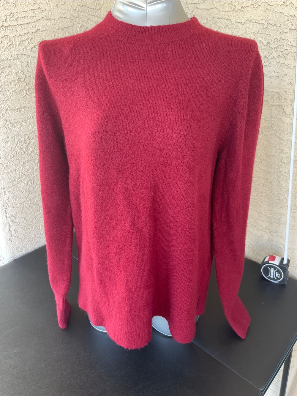 J. Crew Factory red Crewneck Sweater